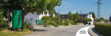 Einfahrt HAUN Büro und Parkplatz - Mühlbachstraße Münchnerau