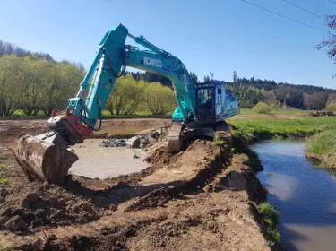 Hochwasserschutz, Ausgleichsflächen, Renaturierung, Rekultivierung - Haun Erdbau GmbH & Co KG